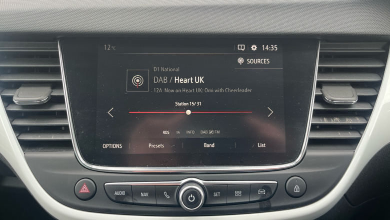 Vauxhall Crossland X 1.2T [110] SRi Nav 5dr [6 Spd] [S/S] Petrol Hatchback